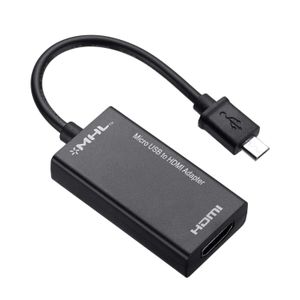 MHL Micro USB to HDMI Cable Adapter, MHL 5pin Phone to HDMI 1080P 4K Video Graphic for Samsung Galaxy/LG/Huawei ect. Android Smart Phones That with MHL Function