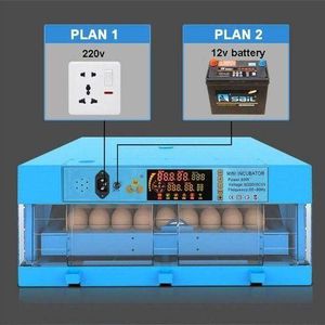 64-EGGS SOLAR AND ELECTRIC FULL AUTOMATIC INCUBATOR (AC/DC)