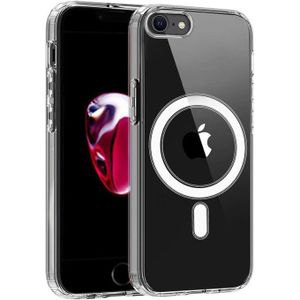 Clear Transparent MagSafe Silicone Case for iPhone 7 – Shockproof, Anti-Yellow, Slim Protective Cover