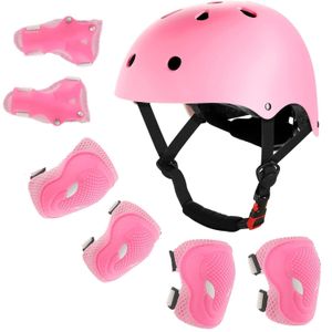 Full Cycling and Skating Protective Gears with Hard Helmet and 6pcs Pair of Elbow, Knee and Hand Caps 