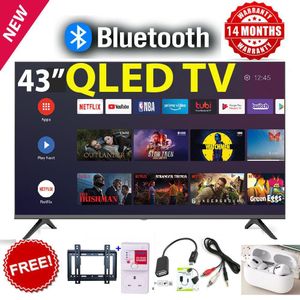 Vitron 43" Inch QLED Full HD Smart Android Television – Model HTC4300QFS, Frameless Display, Bluetooth Enabled, Inbuilt Digital Decoder, ICAST Screen Mirroring, Wi-Fi Connectivity, Netflix & YouTube+FREE GIFTS (1YR WARRANTY)
