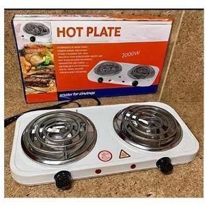 Double Spiral Hot Plate Cooker - Electric Portable Stove with Dual Heating Coils