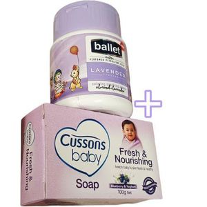Ballet Lavender Baby Jelly + Cusson's Blueberry & Yogurt Baby Soap cf