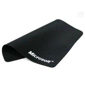 Black Non-Slip Water Resistant Mousepad - 220mm x 180mm + FREE AND CONVINIENT  DELIVERY TODAY