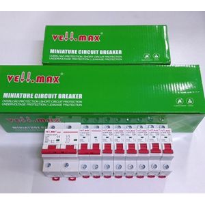 Vellmax Miniature Circuit Breaker (MCB) - Overload & Leakage Protection