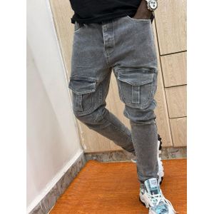 Men front cargo jeans 