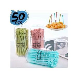 50pc Plastic Reusable Forks Stick
