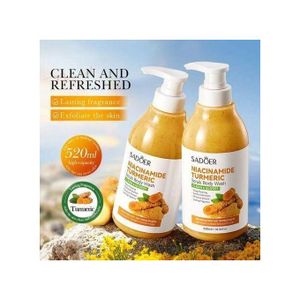 SADOER Niacinamide Turmeric Scrub Body Wash