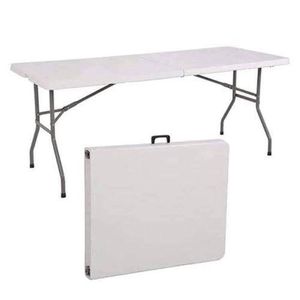 Commercial outdoor plastic folding banquet table