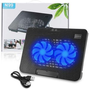 Dual Fan Cooling Pad - Black