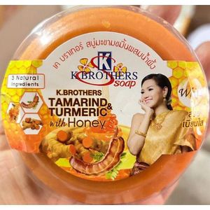 K.BROTHERS 1 Pcs Original Tamarind & Tumeric With Honey Soap 160g