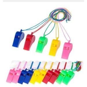 5 Pcs Plastic Referee Sports Game Whistles