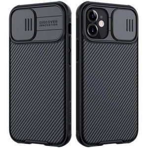 Nilkin  IPhone 11 (6.1" Inch) CamShield Pro Slider Camera Close & Open Double Layered Protection TPU + PC Black Color
