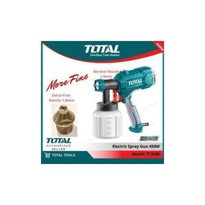 TOTAL 450W INDUSTRIAL ELECTRIC PAINT SPRAY GUN
