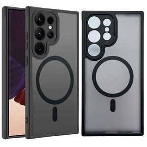 Samsung Galaxy S22 Ultra Case XUNDD Compatible with MagSafe Slim Frosted Matte Case Cover Translucent Hard PC Back Military Drop Protection Phone Case, Protective Phone Case