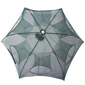 New Foldable Fishing Net Trap Cast Iron Dip Cage for Crab Fish Minnow Shrimp Crawdad