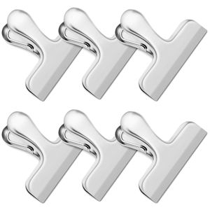 6 PCS Stainless Steel Chip Clip, Food Clips, Bag Clips