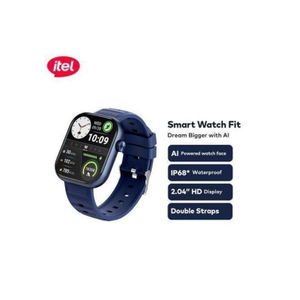 Itel Smart Watch Fit O20 2.04" HD Display IP68 AI-Powered Blue