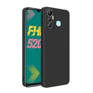 Black Soft Silicone Back Cover Case for Infinix Hot 11– Slim, Shockproof & Anti-Slip Protection