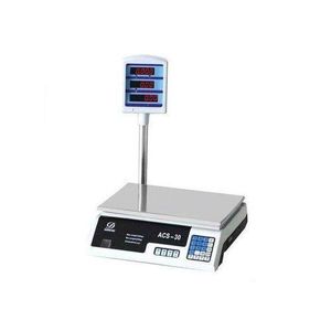 Weighing Scale 30kg - Rechargeable, Dual Display, 24x34cm Pan