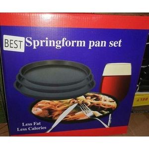 Non stick pizza pan bakeware set-Black