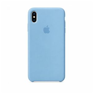 Silicone Case for iPhone X, XS, Blue, Silicon