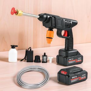 Compact Design Fence Wall Cleaning 96V Cordless Car Washer Car Washing High Pressure Washer Gun 