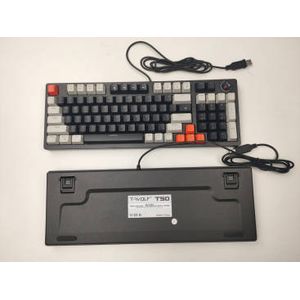 T-WOLF Backlit Cool 97 Key Mechanical Keyboard With Knob