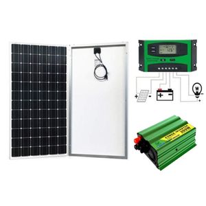 Solarmax 100 Watts Solar Panel + Free 10A Solar Charge Controller + Free 300W Solar Power Inverter   DC To AC Solar Inverter