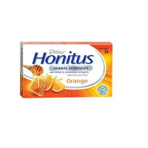 Dabur Honitus Herbal Lozenges – Orange - 24 lozenges