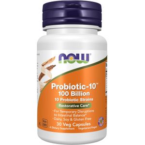 Probiotic-10™, 100 Billion, with 10 Probiotic Strains,Dairy, Soy and Gluten Free, Strain Verified, 30s