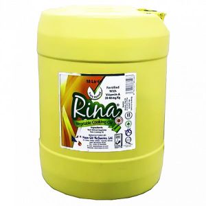 Rina  Vegetable Cooking Oil 10 Litres  Premium Triple-Refined Oil for Shallow & Deep Frying  Cholesterol-Free & Vitamin Enriched