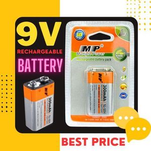 MP 9V Rechargeable Microphone Battery - 1pc