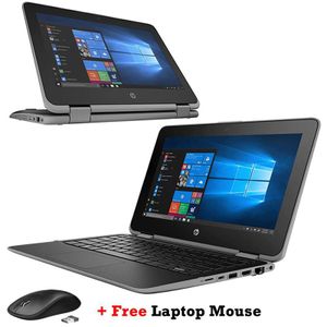 HP Refurbished ProBook X360 11E 8GB 256GB SSD Core I5 7th Gen 11.6" Touchscreen Windows 11 Pro, MS Office 2021 Laptop +Mouse (6 Months WRTY)