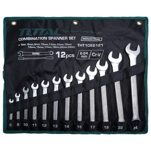 TOTAL THT1022121  12pcs combination spanner set Size:6-24mm