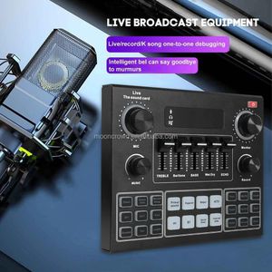 BM800 Condenser Streaming Microphone With V9 Sound Card Audio Interface Bundle