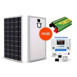 Phoenix 200 Watts Solar Panel + Free 30A Solar Charge Controller +  Free 1000 Watts Solar Inverter DC to AC 1000W Inverter