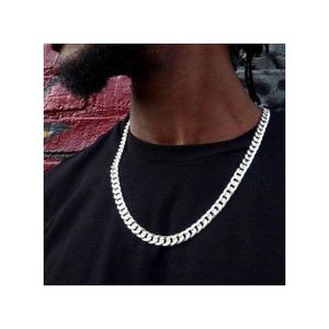Chunky High Quality Silver Chain Necklace Fashionable Men Chain