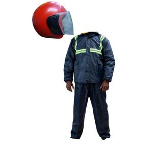 RideShield Helmet & Rain Suit Combo