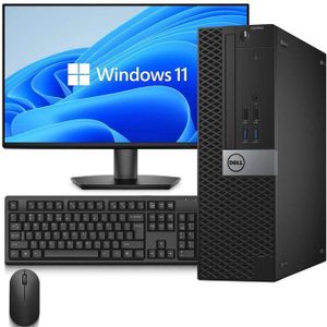 DELL Refurbished OptiPlex 7050 Desktop PC – Intel Core i7 (6th Gen), 8GB RAM, 500GB HDD, 22” LED Monitor, Windows 11 Pro, Complete Office Bundle