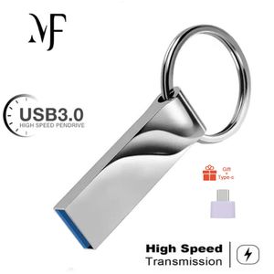 Metal OTG Key Chain Style Usb Flash Drive Type-c 64GB 512GB Memory Stick TB Large capacity Mini Pen Drive 2.0 3.0