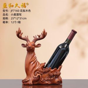 Deer  head decorative sculpture wine  rack 