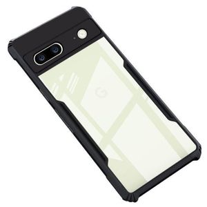 Xundo For Google Pixel 7 AirEDGE Technology Hybrid Black Border TPU Bumper With Transparent Back Case, 360 Degree Shockproof Protection Mobile Cover