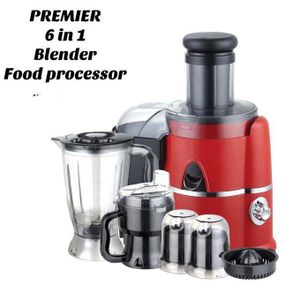 Premier 6 in 1 Food Processor Juicer, Blender with Unbreakable Jug, Grinder, Meat Mincer, Shredder, Wet Mill, Chopper, Citrus Juicer