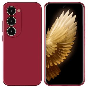 Soft Flexible Silicone Case for TECNO Spark 40 Pro, Shockproof Anti-Scratch Slim TPU Protective Back Cover (Maroon)