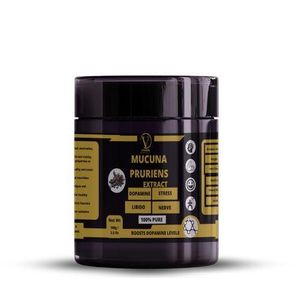Vital Herbs Mucuna Pruriens Extract Powder-100% Pure,Boosts Dopamine Levels,Reduces Stress,Improves Fertility