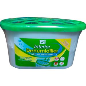 151 Products Ltd Interior Dehumidifier REFILLABLE Absorbing Humidity Wardrobe Mist Buster With Air Freshener cf