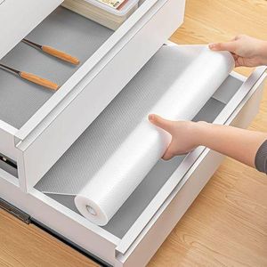 Hot sale Clear Anti-Slip Multipurpose Drawer Liner Mat 45cm x 500cm Roll - Waterproof, Oil-Proof, Moisture-Proof, Cuttable Shelf and Cabinet Protector for Kitchen, Bathroom, Fridge