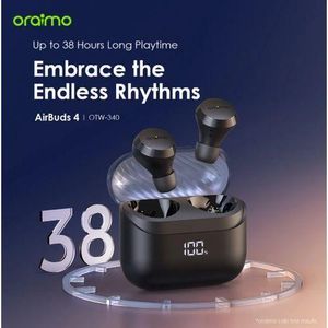 Oraimo  Airbuds 4 Smart Led Display 38 Hours Playtime ENC True Wireless Earbuds with APP Control