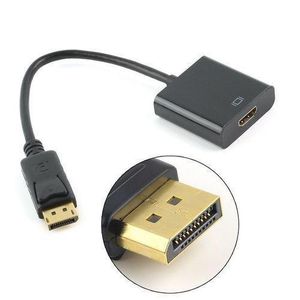Display  DP to HDMI Adapter Cable - 1080P, Male-Female, Black